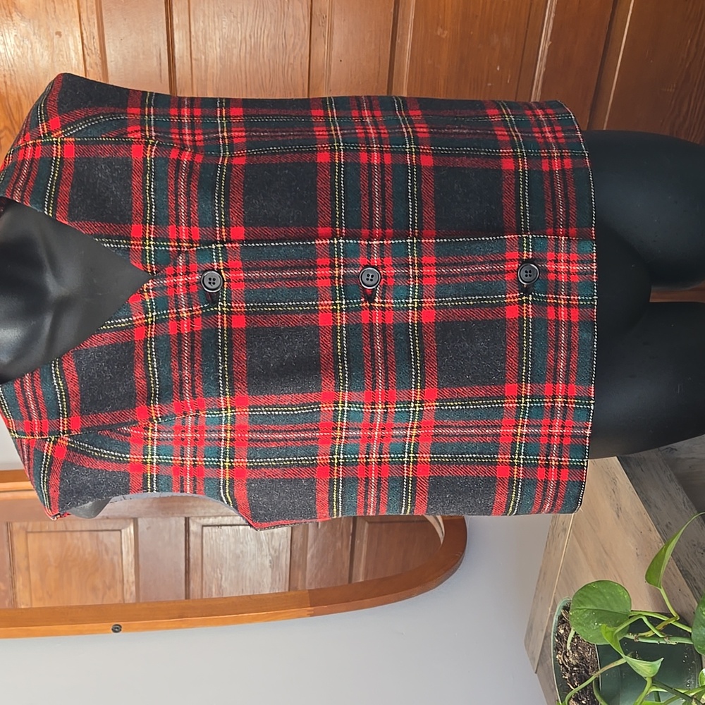 Vintage Pendleton Classic Tartan Plaid Wool Vest XL - Picture 1 of 6